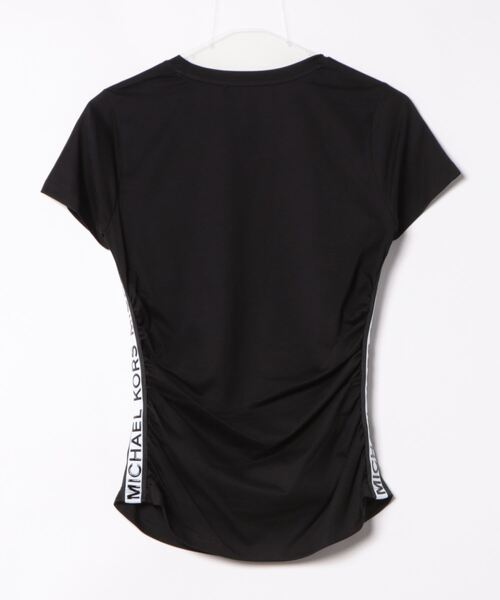 MICHAEL KORS(マイケルコース)の「ロゴテープ ラッチド Tシャツ(Tシャツ/カットソー・レディース・ブラック・XS/S/M)」の2枚目の写真