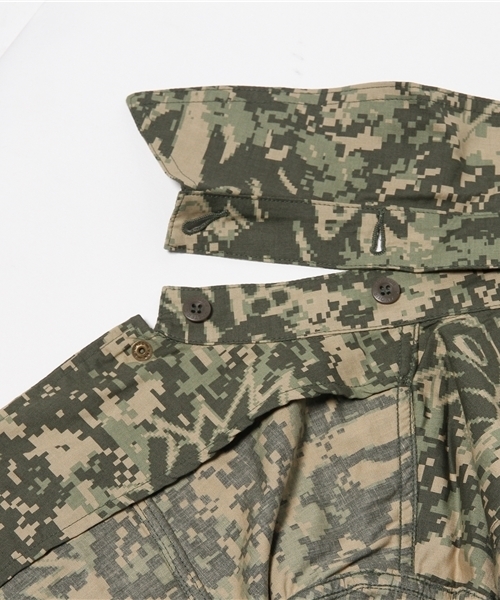 HYSTERIC GLAMOUR(ヒステリックグラマー)の「長袖ミリタリーJK(ミリタリージャケット・メンズ・カーキ/グリーン系カモフラージュ/チャコールグレー・SMALL/LARGE/MEDIUM)」の14枚目の写真