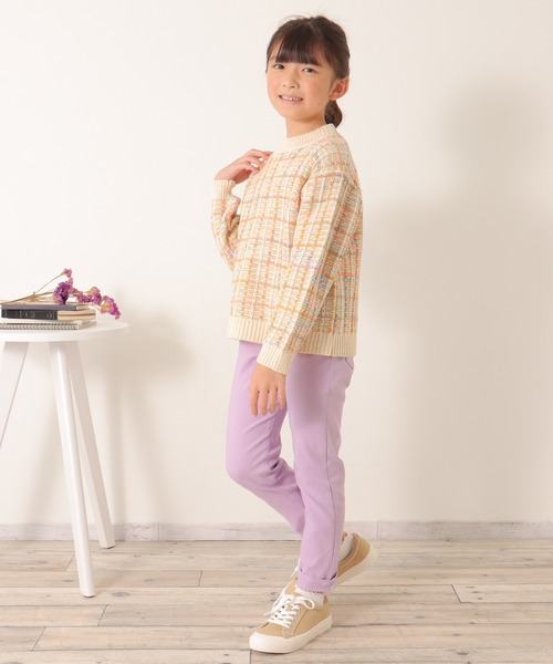 ikka（イッカ）の「ジャガードレインボーニットプルオーバー（120~160cm）（ニット/セーター・キッズ・ブラック/オフホワイト・120/130/140/150/160）」の9枚目の写真