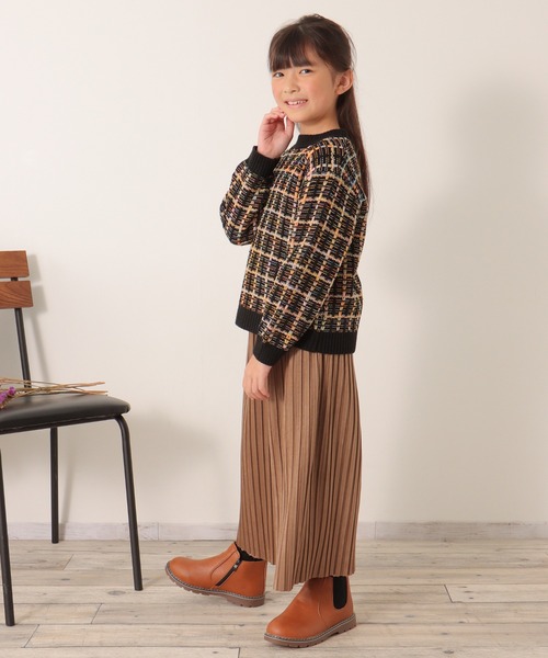 ikka（イッカ）の「ジャガードレインボーニットプルオーバー（120~160cm）（ニット/セーター・キッズ・ブラック/オフホワイト・120/130/140/150/160）」の15枚目の写真