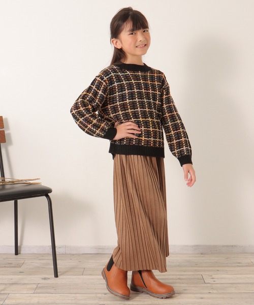 ikka（イッカ）の「ジャガードレインボーニットプルオーバー（120~160cm）（ニット/セーター・キッズ・ブラック/オフホワイト・120/130/140/150/160）」の16枚目の写真