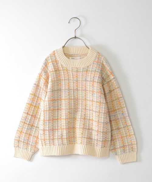 ikka（イッカ）の「ジャガードレインボーニットプルオーバー（120~160cm）（ニット/セーター・キッズ・ブラック/オフホワイト・120/130/140/150/160）」の18枚目の写真