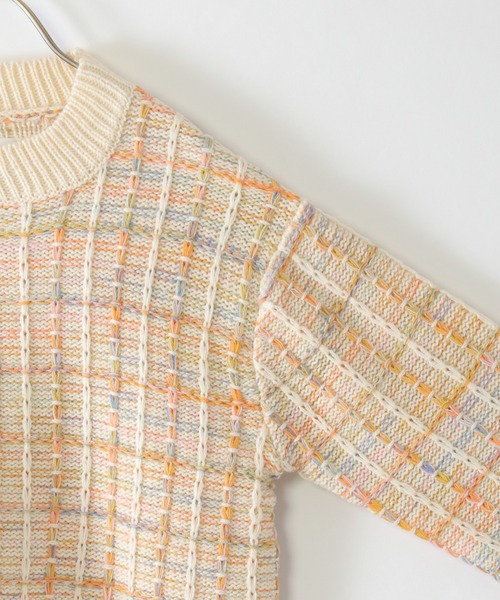 ikka（イッカ）の「ジャガードレインボーニットプルオーバー（120~160cm）（ニット/セーター・キッズ・ブラック/オフホワイト・120/130/140/150/160）」の21枚目の写真