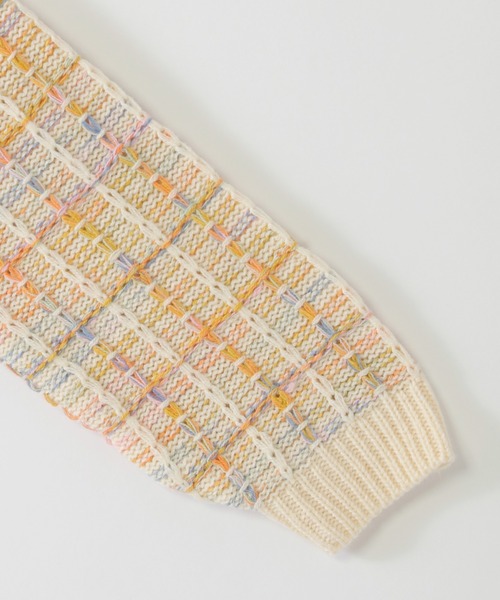 ikka（イッカ）の「ジャガードレインボーニットプルオーバー（120~160cm）（ニット/セーター・キッズ・ブラック/オフホワイト・120/130/140/150/160）」の22枚目の写真