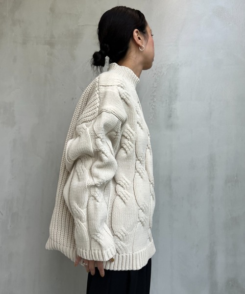 y/m（イム）の「ビッグケーブルニット（ニット/セーター）」 - WEAR