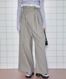 High Waist Wide Pants/ハイウエストワイドパンツ【MAISON SPECIAL/メゾンスペシャル】■セットアップ対応■