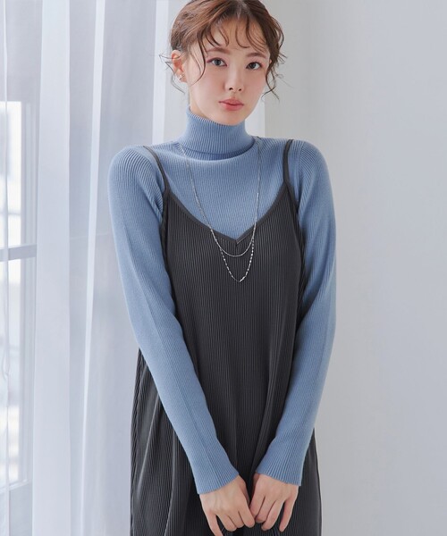 リブタートルニット（ニット/セーター）｜Tiaclasse（ティアクラッセ