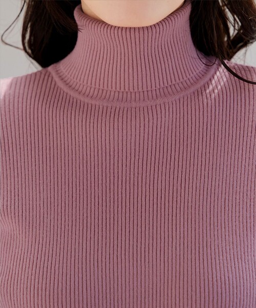 リブタートルニット（ニット/セーター）｜Tiaclasse（ティアクラッセ