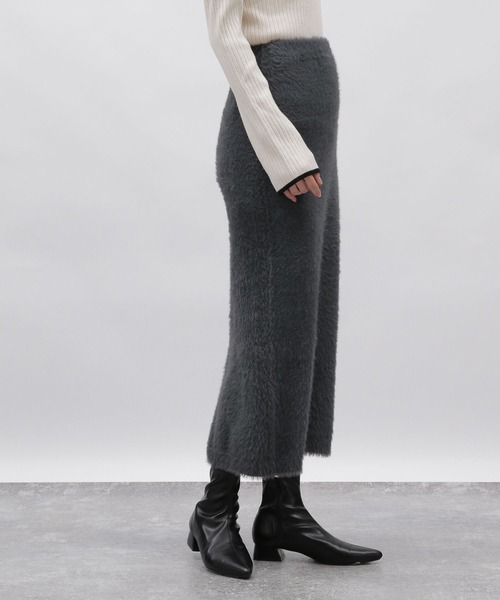 LAKOLE（ラコレ）の「7ゲージシャギータイトスカート / 995724（スカート・レディース・ライトブルー/チャコールグレー/アイボリー・SMALL/MEDIUM）」の10枚目の写真