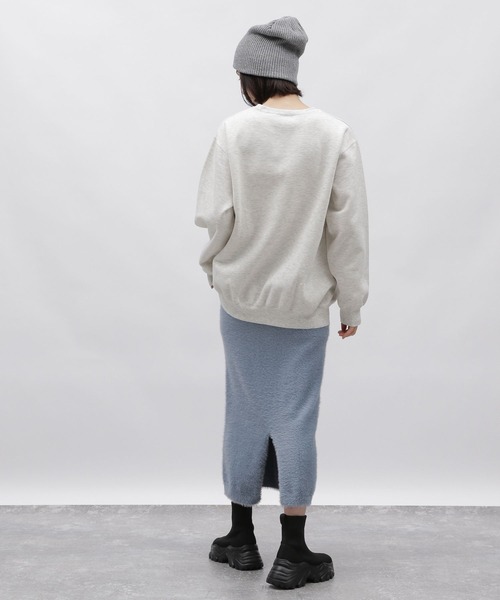 LAKOLE（ラコレ）の「7ゲージシャギータイトスカート / 995724（スカート・レディース・ライトブルー/チャコールグレー/アイボリー・SMALL/MEDIUM）」の11枚目の写真