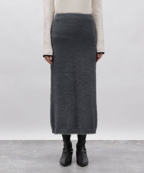LAKOLE（ラコレ）の「7ゲージシャギータイトスカート / 995724（スカート・レディース・ライトブルー/チャコールグレー/アイボリー・SMALL/MEDIUM）」の17枚目の写真