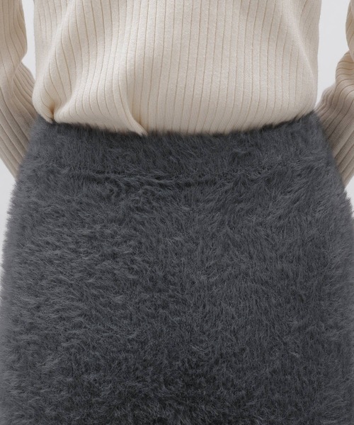 LAKOLE（ラコレ）の「7ゲージシャギータイトスカート / 995724（スカート・レディース・ライトブルー/チャコールグレー/アイボリー・SMALL/MEDIUM）」の20枚目の写真