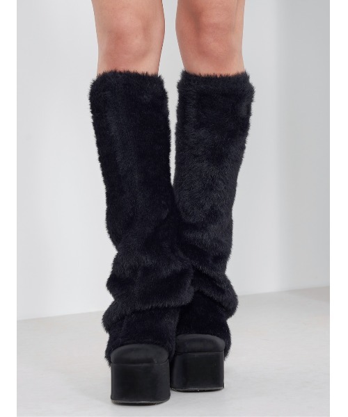 シャギーニットレッグウォーマー（レッグウォーマー）｜Darich