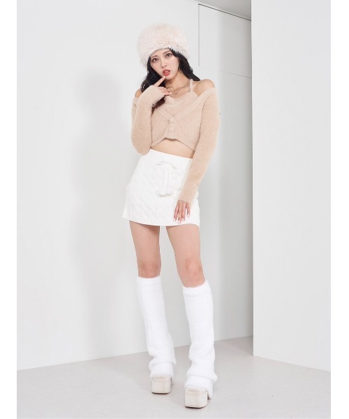 シャギーニットレッグウォーマー（レッグウォーマー）｜Darich