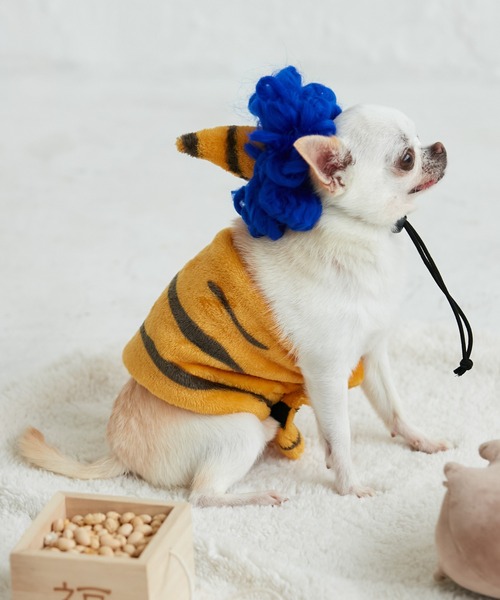 ROPE' PICNIC（ロペピクニック）の「【DOG】小鬼コスチューム 節分（ペットウェア・レディース・ブルー/ピンク・FREE）」の5枚目の写真