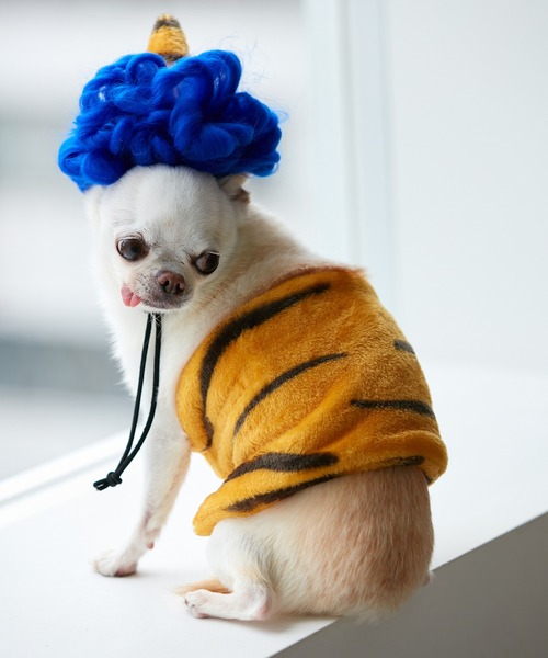 ROPE' PICNIC（ロペピクニック）の「【DOG】小鬼コスチューム 節分（ペットウェア・レディース・ブルー/ピンク・FREE）」の4枚目の写真