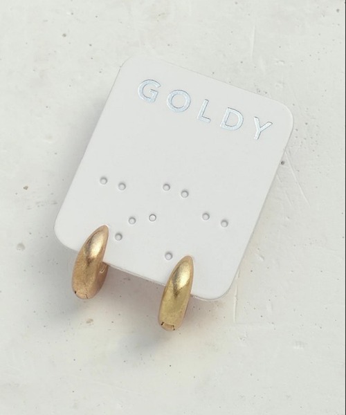 GOLDY（ゴールディ）の「【GOLDY】タイニー フープ ワンタッチ ピアス / 1220501（ピアス（両耳用）・レディース・シルバー/ゴールド/シルバー系その他/ゴールド系その他2・FREE）」の4枚目の写真