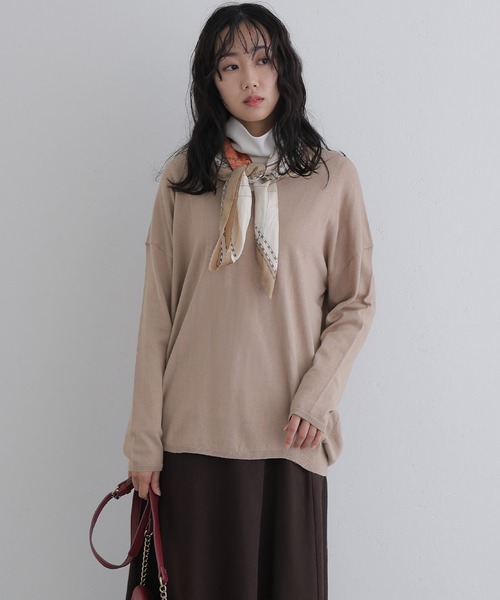 ElegChic(エレグシック)の「Vネックサイド タック セーター(ニット/セーター・レディース・ダークグリーン/ベージュ系その他/ブラック/バーガンディー/オフホワイト・4L/XL/M)」の18枚目の写真