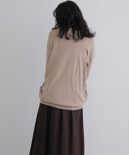 ElegChic(エレグシック)の「Vネックサイド タック セーター(ニット/セーター・レディース・ダークグリーン/ベージュ系その他/ブラック/バーガンディー/オフホワイト・4L/XL/M)」の20枚目の写真