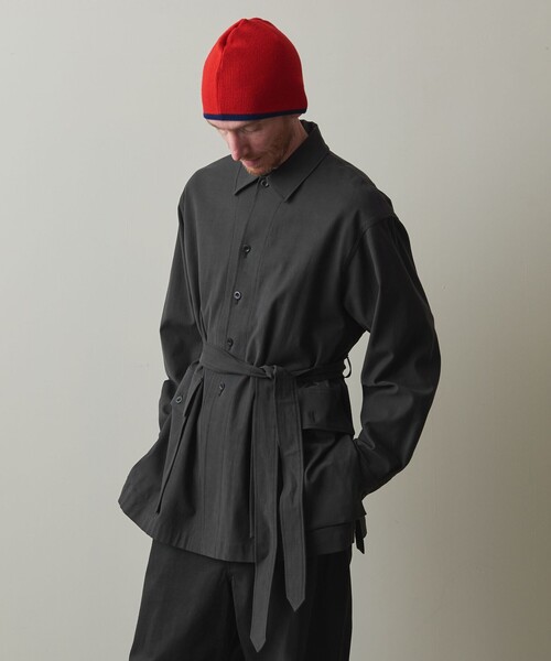 Steven Alan（スティーブンアラン）の「＜Steven Alan＞ ツイル サファリ ジャケット（ミリタリージャケット・メンズ・ブラック/ベージュ・L/M/S）」の3枚目の写真