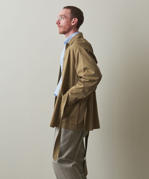 Steven Alan（スティーブンアラン）の「＜Steven Alan＞ ツイル サファリ ジャケット（ミリタリージャケット・メンズ・ブラック/ベージュ・L/M/S）」の8枚目の写真