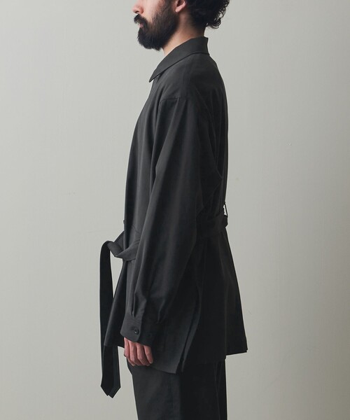 Steven Alan（スティーブンアラン）の「＜Steven Alan＞ ツイル サファリ ジャケット（ミリタリージャケット・メンズ・ブラック/ベージュ・L/M/S）」の14枚目の写真