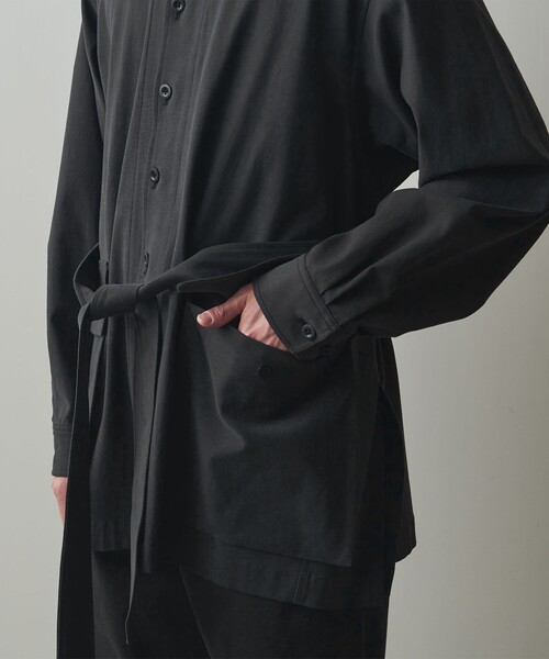 Steven Alan（スティーブンアラン）の「＜Steven Alan＞ ツイル サファリ ジャケット（ミリタリージャケット・メンズ・ブラック/ベージュ・L/M/S）」の18枚目の写真