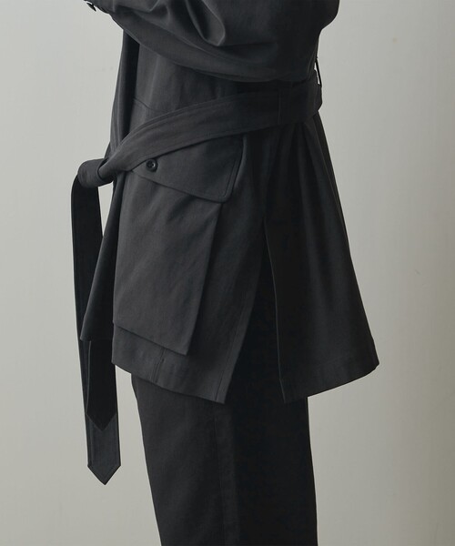 Steven Alan（スティーブンアラン）の「＜Steven Alan＞ ツイル サファリ ジャケット（ミリタリージャケット・メンズ・ブラック/ベージュ・L/M/S）」の19枚目の写真