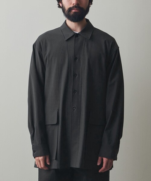 Steven Alan（スティーブンアラン）の「＜Steven Alan＞ ツイル サファリ ジャケット（ミリタリージャケット・メンズ・ブラック/ベージュ・L/M/S）」の20枚目の写真