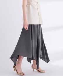 フレア イレギュラーヘム スカート」に該当するスカートファッション