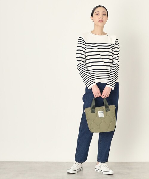 THE SHOP TK （ザ ショップ ティーケー ）の「◆キルティングランチトート（トートバッグ・レディース・アイボリー/ブラック/ベージュ/カーキ・00）」の20枚目の写真