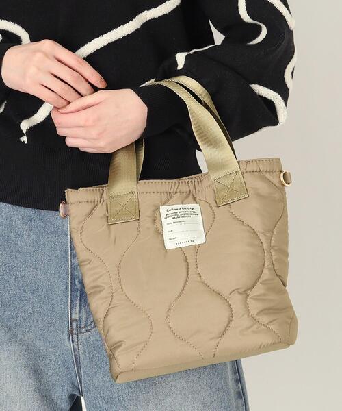 THE SHOP TK （ザ ショップ ティーケー ）の「◆キルティングランチトート（トートバッグ・レディース・アイボリー/ブラック/ベージュ/カーキ・00）」の4枚目の写真
