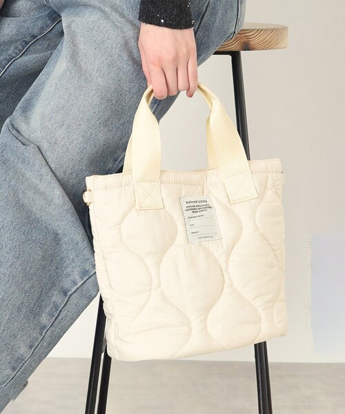 THE SHOP TK （ザ ショップ ティーケー ）の「◆キルティングランチトート（トートバッグ・レディース・アイボリー/ブラック/ベージュ/カーキ・00）」の2枚目の写真