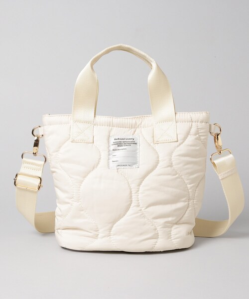 THE SHOP TK （ザ ショップ ティーケー ）の「◆キルティングランチトート（トートバッグ・レディース・アイボリー/ブラック/ベージュ/カーキ・00）」の7枚目の写真