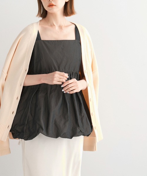 URBAN RESEARCH ROSSO WOMEN（アーバンリサーチ　ロッソ）の「バルーンキャミブラウス（シャツ/ブラウス・レディース・ブラウン系その他/ブラック・FREE）」の22枚目の写真