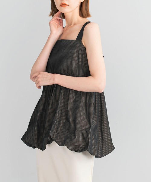 URBAN RESEARCH ROSSO WOMEN（アーバンリサーチ　ロッソ）の「バルーンキャミブラウス（シャツ/ブラウス・レディース・ブラウン系その他/ブラック・FREE）」の19枚目の写真