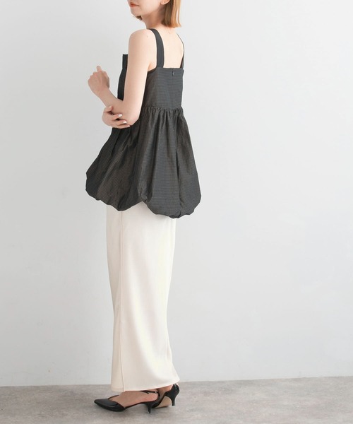 URBAN RESEARCH ROSSO WOMEN（アーバンリサーチ　ロッソ）の「バルーンキャミブラウス（シャツ/ブラウス・レディース・ブラウン系その他/ブラック・FREE）」の16枚目の写真