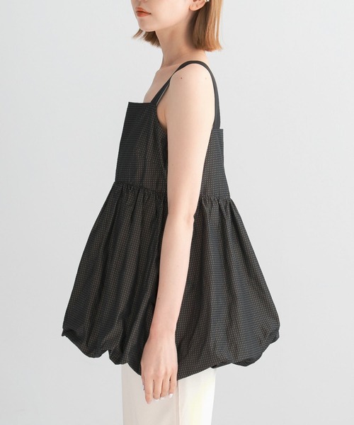 URBAN RESEARCH ROSSO WOMEN（アーバンリサーチ　ロッソ）の「バルーンキャミブラウス（シャツ/ブラウス・レディース・ブラウン系その他/ブラック・FREE）」の14枚目の写真