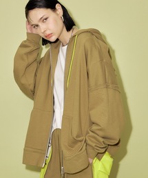 casane | ビックシルエットジップパーカー(パーカー)