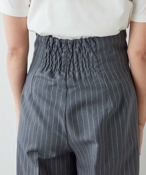 Drawing Numbers(ドローイング ナンバーズ)の「【Drawing Numbers】ウールモヘアハイウエストタックワイドパンツ(スラックス・レディース・チャコールグレー/ブラウン・36/38)」の14枚目の写真