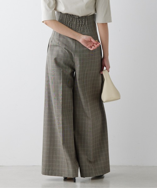 Drawing Numbers(ドローイング ナンバーズ)の「【Drawing Numbers】ウールモヘアハイウエストタックワイドパンツ(スラックス・レディース・チャコールグレー/ブラウン・36/38)」の18枚目の写真