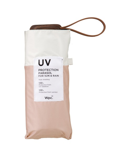 Wpc.（ダブリュピーシー）の「【公式限定アイテム】遮光 切り継ぎタイニー 親骨53cm 日傘 折りたたみ（折りたたみ傘・レディース・サックスブルー/オフホワイト/ラベンダー/ライトブラウン/ピンク系その他/ブラック/ベージュ/グレー・FREE）」の8枚目の写真