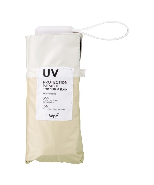 Wpc.（ダブリュピーシー）の「【公式限定アイテム】遮光 切り継ぎタイニー 親骨53cm 日傘 折りたたみ（折りたたみ傘・レディース・サックスブルー/オフホワイト/ラベンダー/ライトブラウン/ピンク系その他/ブラック/ベージュ/グレー・FREE）」の17枚目の写真