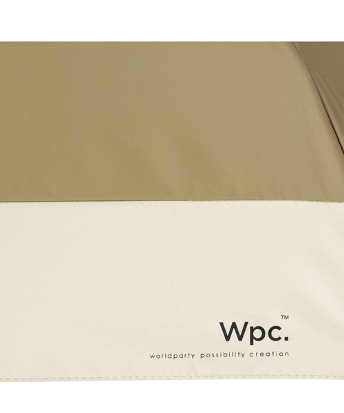 Wpc.（ダブリュピーシー）の「【公式限定アイテム】遮光 切り継ぎタイニー 親骨53cm 日傘 折りたたみ（折りたたみ傘・レディース・サックスブルー/オフホワイト/ラベンダー/ライトブラウン/ピンク系その他/ブラック/ベージュ/グレー・FREE）」の16枚目の写真