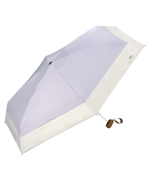 Wpc.（ダブリュピーシー）の「【公式限定アイテム】遮光 切り継ぎタイニー 親骨53cm 日傘 折りたたみ（折りたたみ傘・レディース・サックスブルー/オフホワイト/ラベンダー/ライトブラウン/ピンク系その他/ブラック/ベージュ/グレー・FREE）」の22枚目の写真