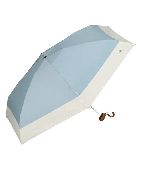 Wpc.（ダブリュピーシー）の「【公式限定アイテム】遮光 切り継ぎタイニー 親骨53cm 日傘 折りたたみ（折りたたみ傘・レディース・サックスブルー/オフホワイト/ラベンダー/ライトブラウン/ピンク系その他/ブラック/ベージュ/グレー・FREE）」の20枚目の写真