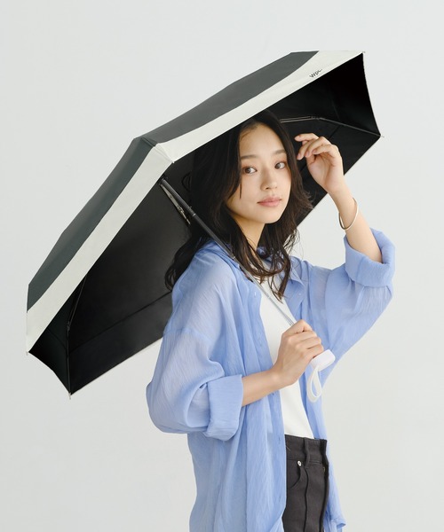 公式限定アイテム】遮光 切り継ぎタイニー 親骨53cm 日傘 折りたたみ