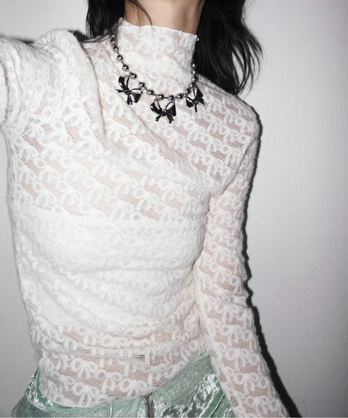 musubore（ムスボレ）の「【 select 】ribbon lace tops