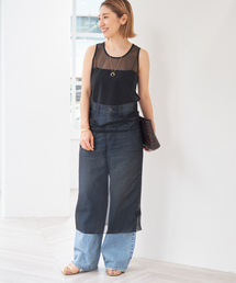 【R’IAM】 SHEER TANK ワンピース