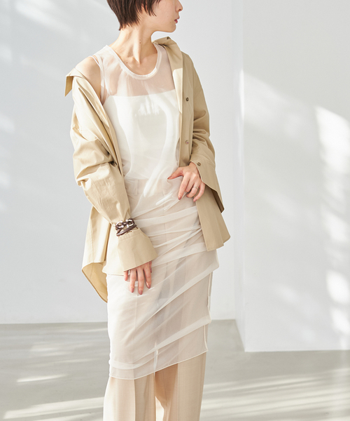 セール】【R'IAM】 SHEER TANK ワンピース（ワンピース）｜Plage